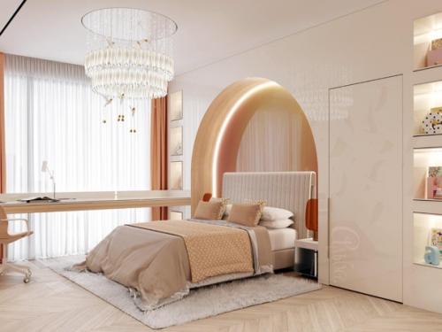 Несколько спален второго этажа нашего проекта загородного дома. 03