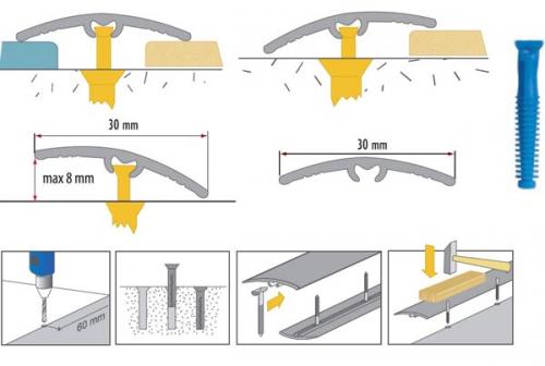 Порожек для ламината и плитки. 01