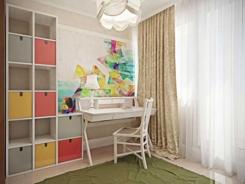 Мы оцениваем проект детской комнаты для девочки. 03