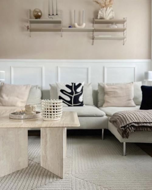 Стильные лаконичные детали и декор в скандинавском доме с прекрасной кухней цвета шалфея. 02