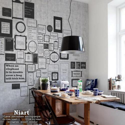 Декоративные надписи в интерьере. 08