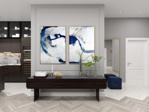 Как правильно подобрать картины к интерьеру, что такое паспарту, каковы основные правила и принципы развески этих произведений искусства? 03