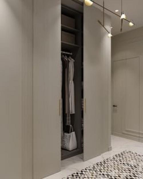 Прихожая в современном стиле с элементами классики. 05