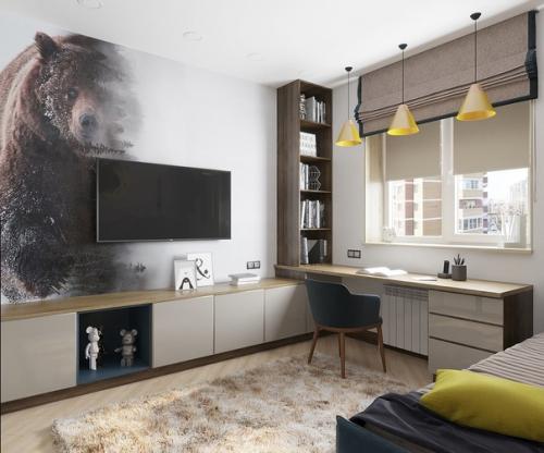 Детская комната.  Когда я работал над этой комнатой, для меня были две отправные точки. 02