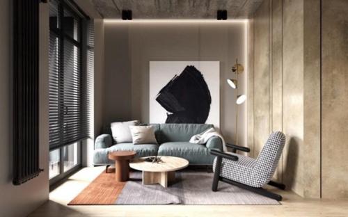 Вот такой вот лаконичный интерьер в мужском стиле. 04