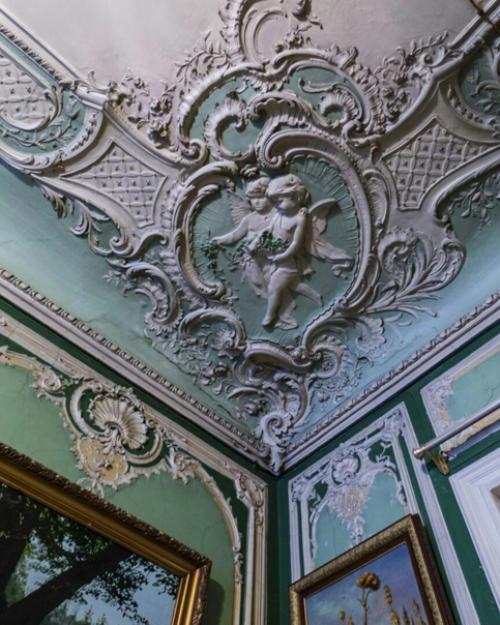 Потрясающая комнате в коммунальной квартире на клинском проспекте с сохранившимися красивыми интерьерами 1900-го года. 01