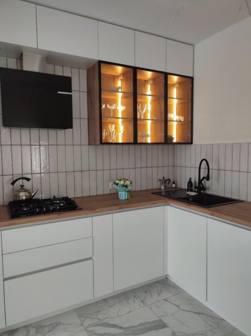 Ездила к клиенту, чтобы посмотреть, как получилась кухня по нашему проекту. 03