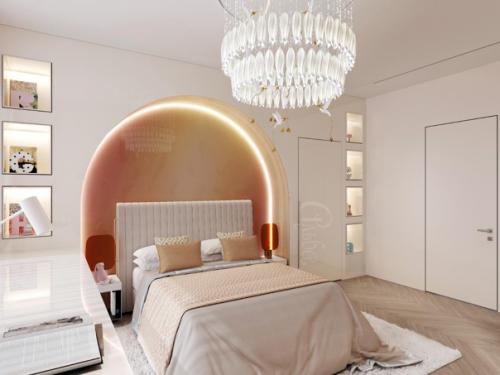 Несколько спален второго этажа нашего проекта загородного дома. 05