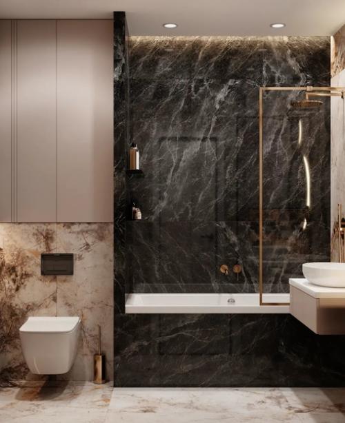 Интерьер ванной комнаты. 04