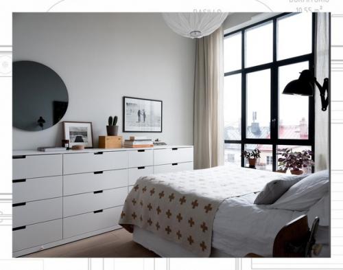 Уютная современная квартира в бывшем промышленном здании в Стокгольме. 06