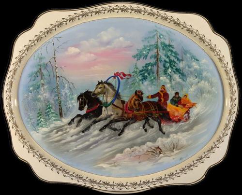 Жостовские подносы.  Жостовский промысел ведет свое начало с 1825 года. 04