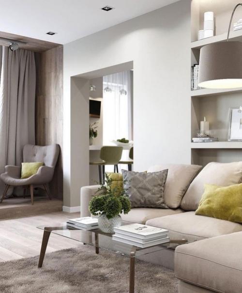 Один из популярных стилей в дизайне квартиры - современная классика. 04