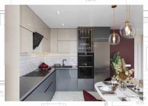 Кухня - гостиная в современном стиле. 02 Кухня - гостиная в современном стиле. 02