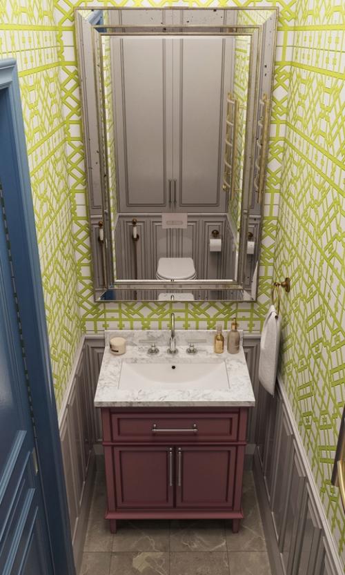 Этот проект - сочетание французских мотивов и китайских нот, яркая зелень и нежные пастельные оттенки. 08