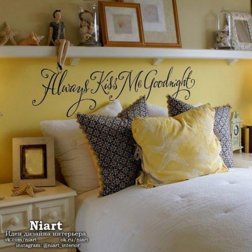 Декоративные надписи в интерьере. 04