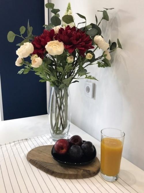 Смелые цвета в кухне и на балконе. 02