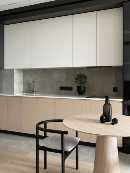 Современный интерьер 1-комнатной квартиры 41 м 2 в ЖК Wellton Towers в Москве. 06