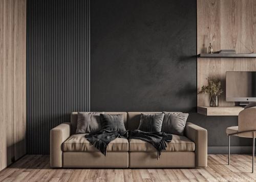 Красивый интерьер. С мебелью из натуральных материалов. 01