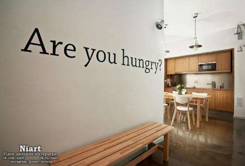 Декоративные надписи в интерьере. 06