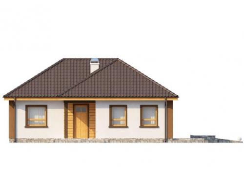 Небольшой комфортный одноэтажный дом с тремя спальнями от ООО МЖК - Строй. 02