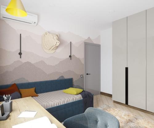 Детская комната.  Когда я работал над этой комнатой, для меня были две отправные точки. 05