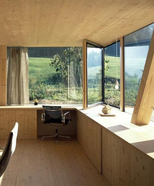 Когда поля вокруг дома - продолжение рабочей поверхности кухни и письменного стола: дом в швейцарской глуши, спроектирован Паскалем фламмером. 01