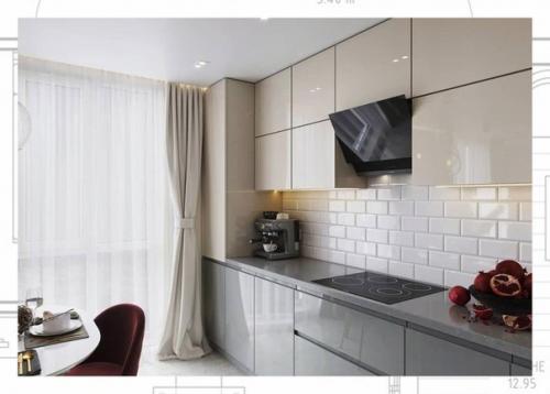 Кухня - гостиная в современном стиле. 03 Кухня - гостиная в современном стиле. 03