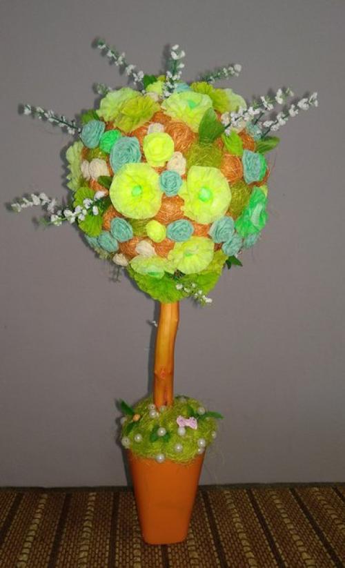 Топиарий или Европейское Дерево Счастья, служит для украшения интерьера. 02