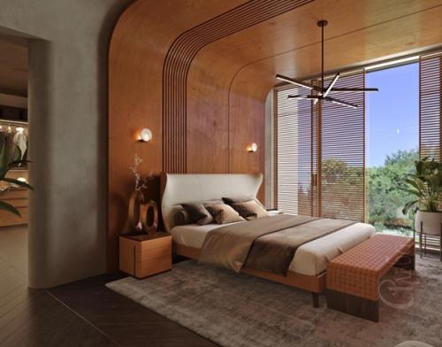 Несколько спален второго этажа нашего проекта загородного дома. 08