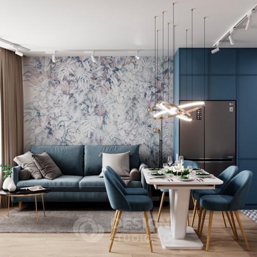 А знаете ли вы как гармонично совместить кухню и гостиную? 02