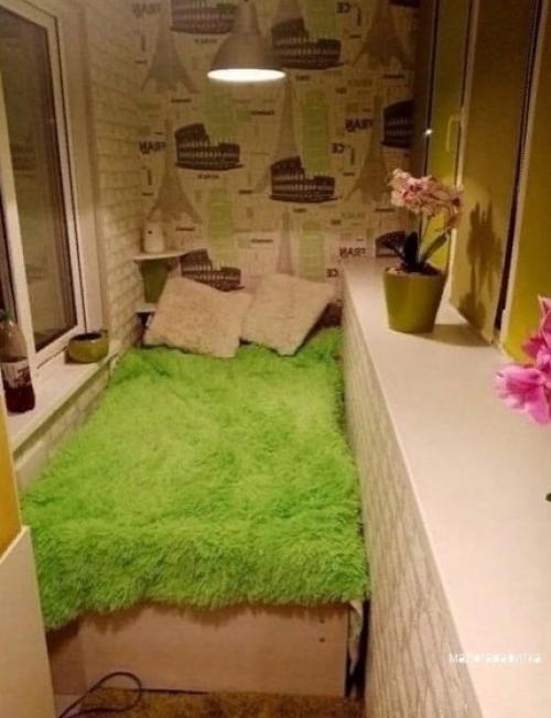 В нашей однокомнатной квартире просто физически не было возможности сделать детскую. 03