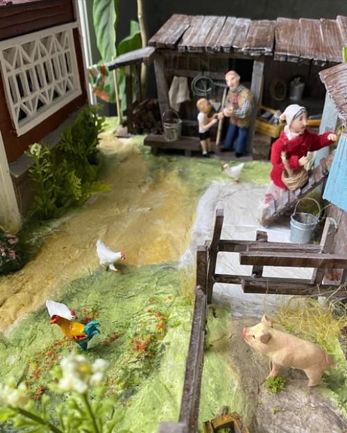 Деревенский домик по фотографии. 01