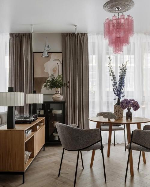 Интерьер с плавным раскрытием пространства. 01