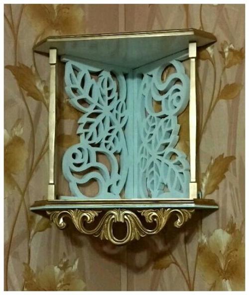 Полка угловая 2-х ярусная. 05