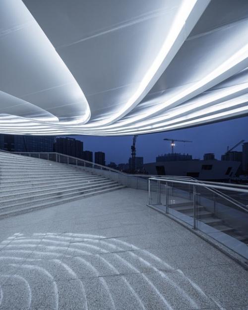 По спирали: культурный центр в виде катушки в Китае. 04