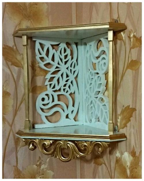 Полка угловая 2-х ярусная. 03