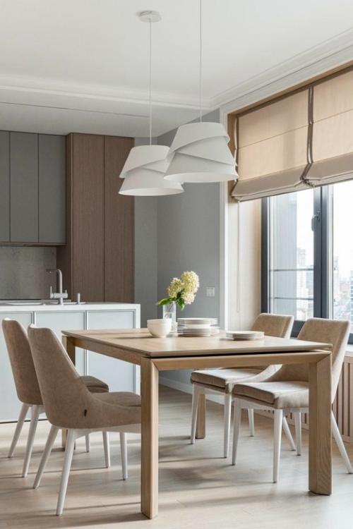 Скандинавская лёгкость в Екатеринбурге - интерьер 80 м с видом на город. 01