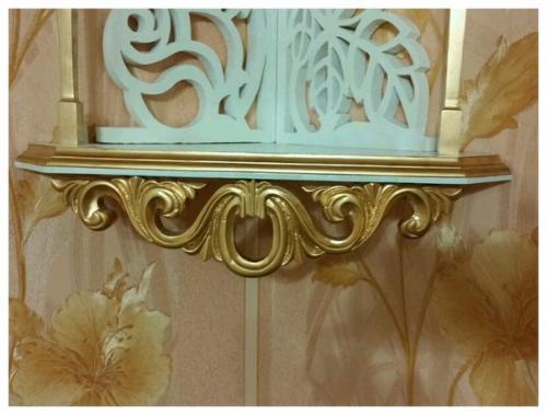 Полка угловая 2-х ярусная. 02