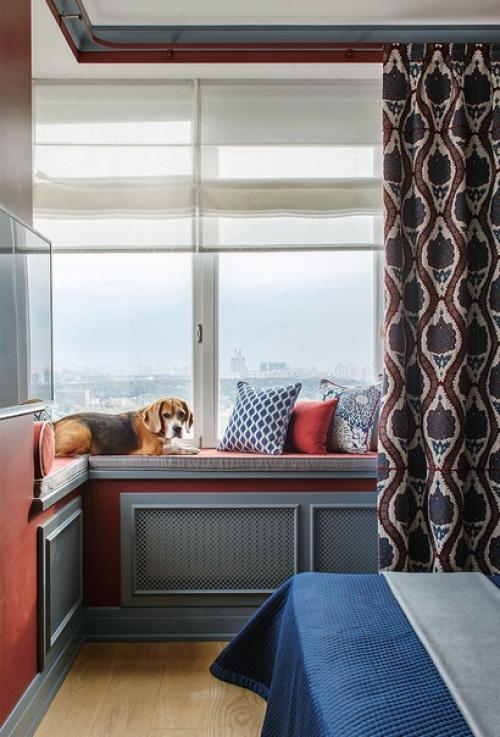 Интерьер этой квартиры в Москве по проекту Нади Зотовой можно охарактеризовать как ретро и элементами эклектики. 08