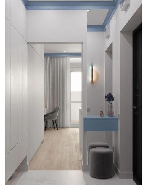 Голубой цвет является одним из самых безопасных для дизайна интерьера, поскольку с ним очень трудно переборщить. 07