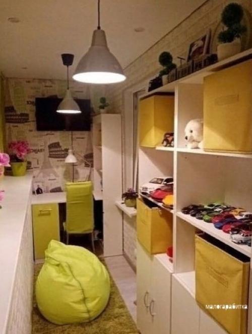 В нашей однокомнатной квартире просто физически не было возможности сделать детскую. 01