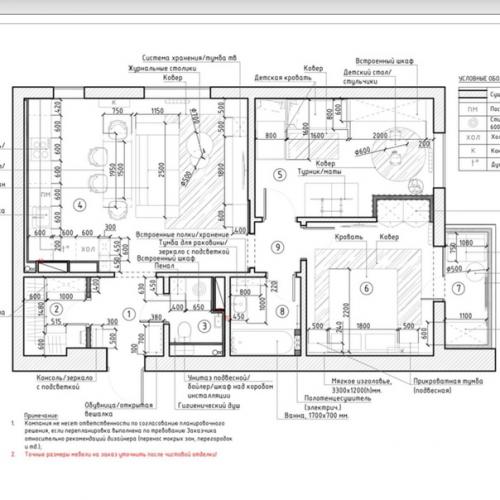 Красивая кухня - гостиная с акцентным зелёным диваном и обустроенной тв - зоной. 05