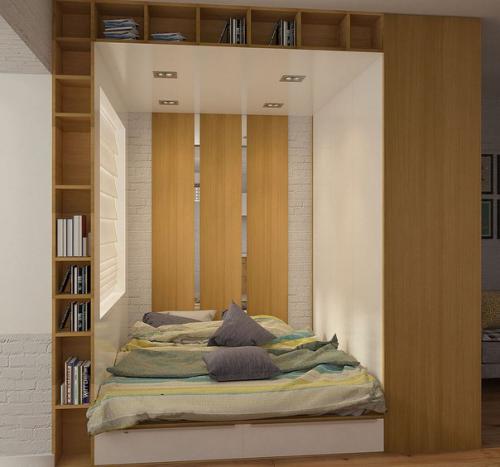 Функциональный и вместительный интерьер квартиры 46, 5 кв. 04