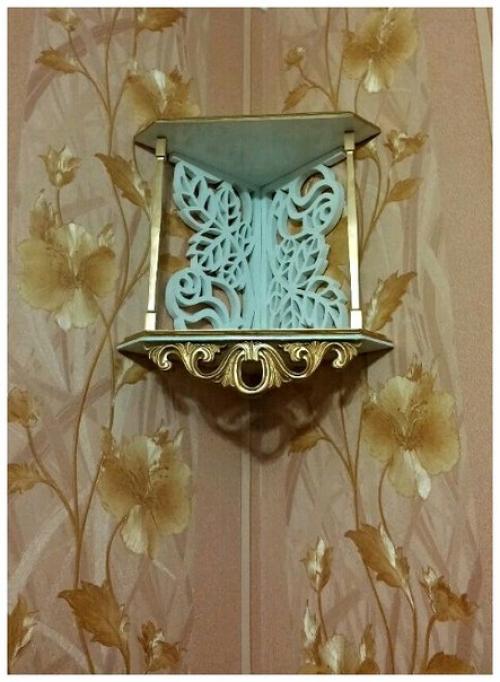 Полка угловая 2-х ярусная. 04