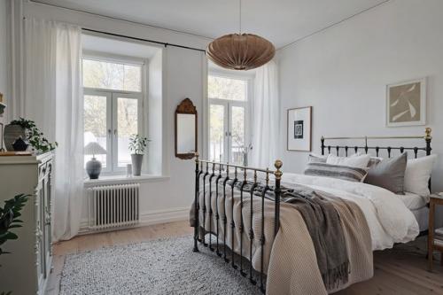 Монохромный скандинавский интерьер в Швеции. 08