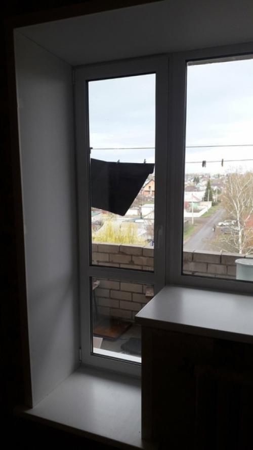 V - DOM. Заменили балконный блок и окно по улице украинской. 02