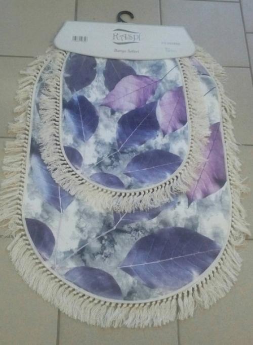 Новинка!  Набор из 2-х оригинальных, безворсовых ковриков с печатным рисунком. 05