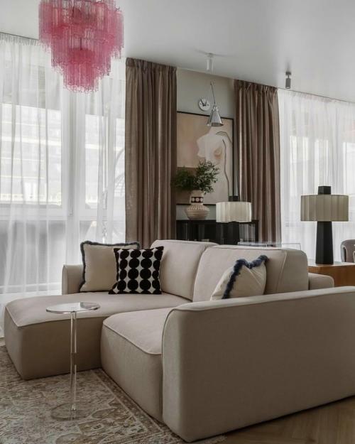 Интерьер с плавным раскрытием пространства. 02