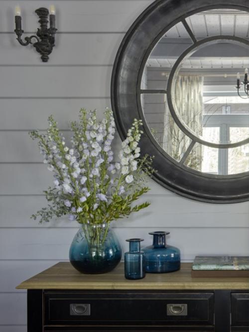 И снова кухня - гостиная, теперь уже в доме из бруса. 07