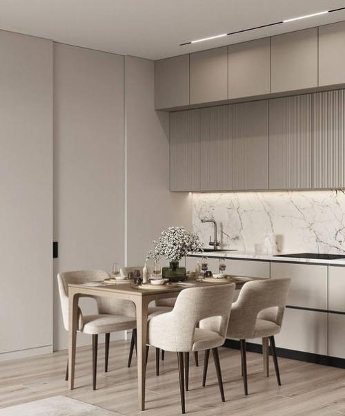 Интерьер кухни - гостиной для семьи с двумя детьми. 03